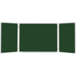 Triptych zelený lakovaný magnetický 150x100/300 cm